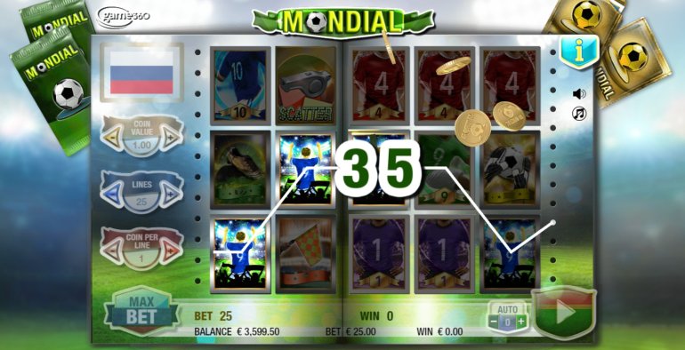 Mondial video slot Game360